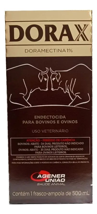 Dorax Doramectina 1% 500ml Agener União Para Bovinos e Ovinos