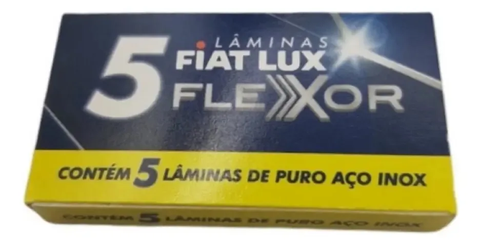 Lâmina Para Barbear Fiat Lux Flexor 5 Unidades