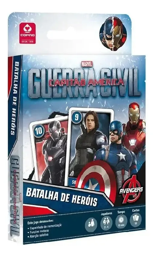 Baralho Batalha Herois Capitao America