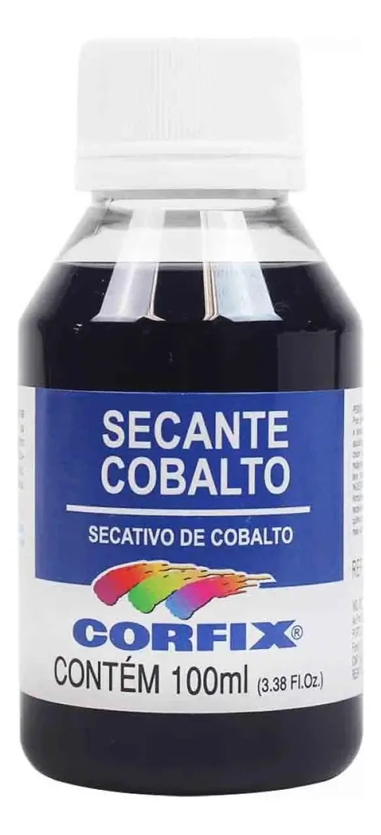 Secante Cobalto Corfix 100ml - Secagem Rápida Tintas Óleo