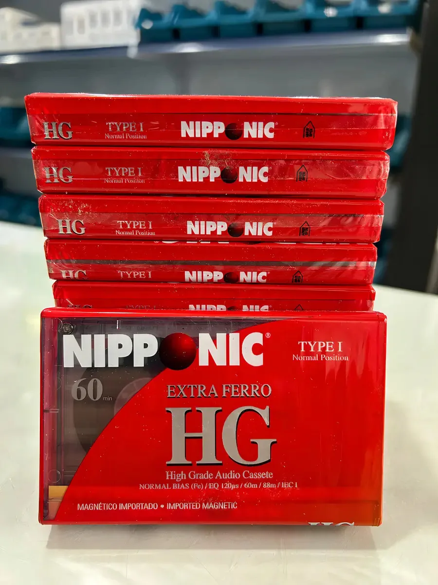 Fita K7 Cassete Nipponic Virgem Lacrada Cor Vermelho