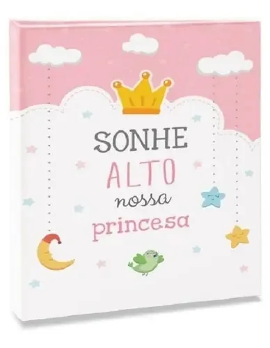 Álbum De Fotos Bebê 15x21 Para 80 Fotos Com Histórico
