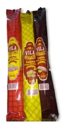 Salaminho Salame Frango Nobre Defumado C/ 7 Unidades