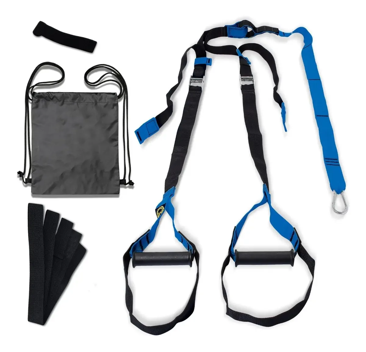 Fita Tipo Trx-treinamento Suspenso Funcional-pilates-simples Cor Azul