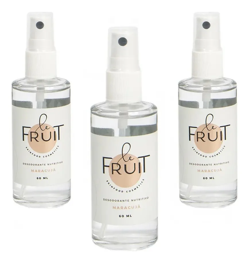 Kit Nutritivo - 3 Desodorantes Naturais E Veganos Maracujá