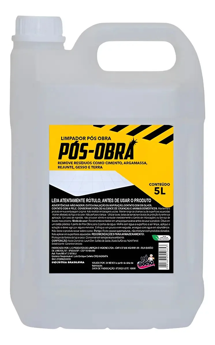Produto Concentrado Para Limpeza Pesada Em Pisos E Paredes