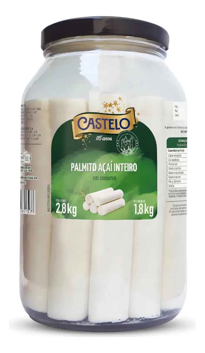 Palmito Acai Castelo Inteiro 1.8kg
