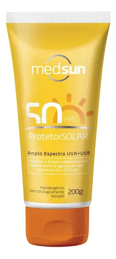 Protetor Solar Medsun Fps50 200g