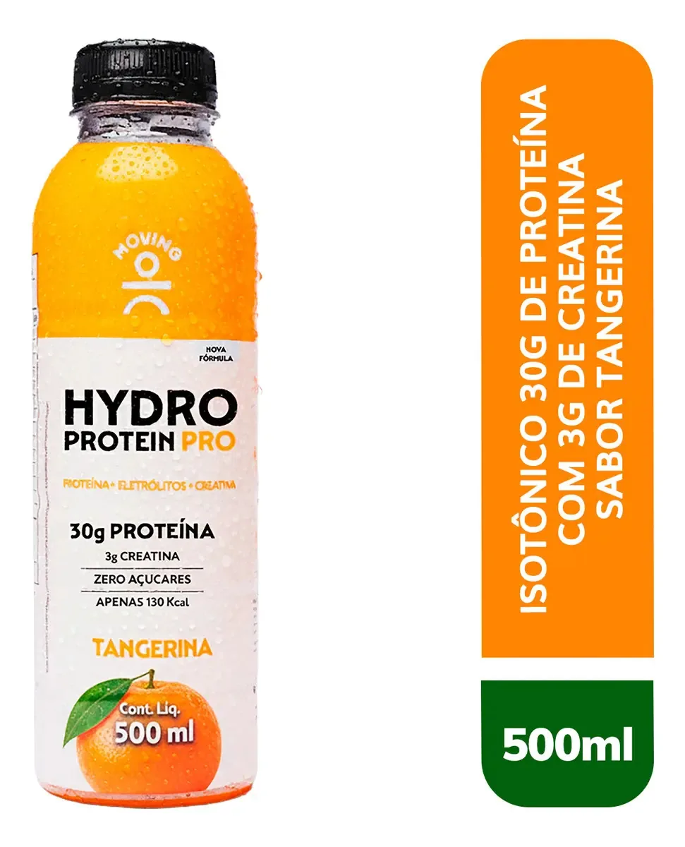 Moving Isotônico Hydro Pro 30g Prot. 3g Creatina Tangerina