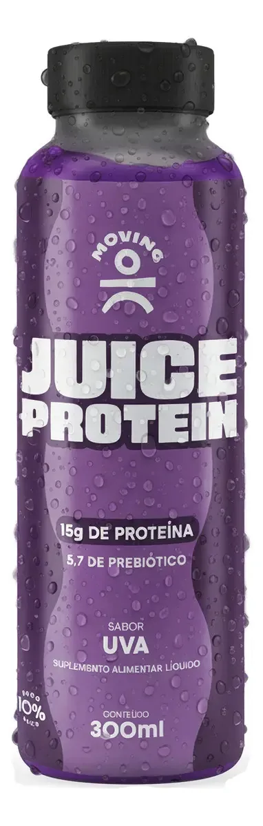 Moving Juice Suco 15g Proteína + Prebiótico Uva 300ml
