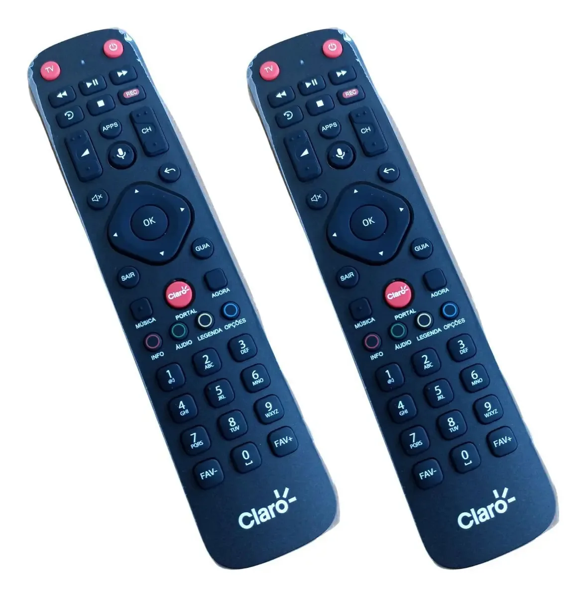 Kit Com 2 Controles Remotos Comando De Voz