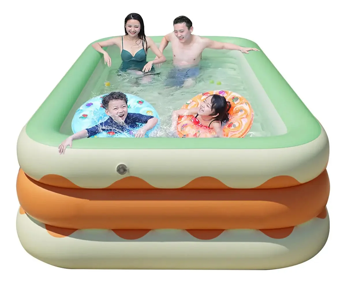 Piscina inflável, piscina inflável dobrável de PVC para o