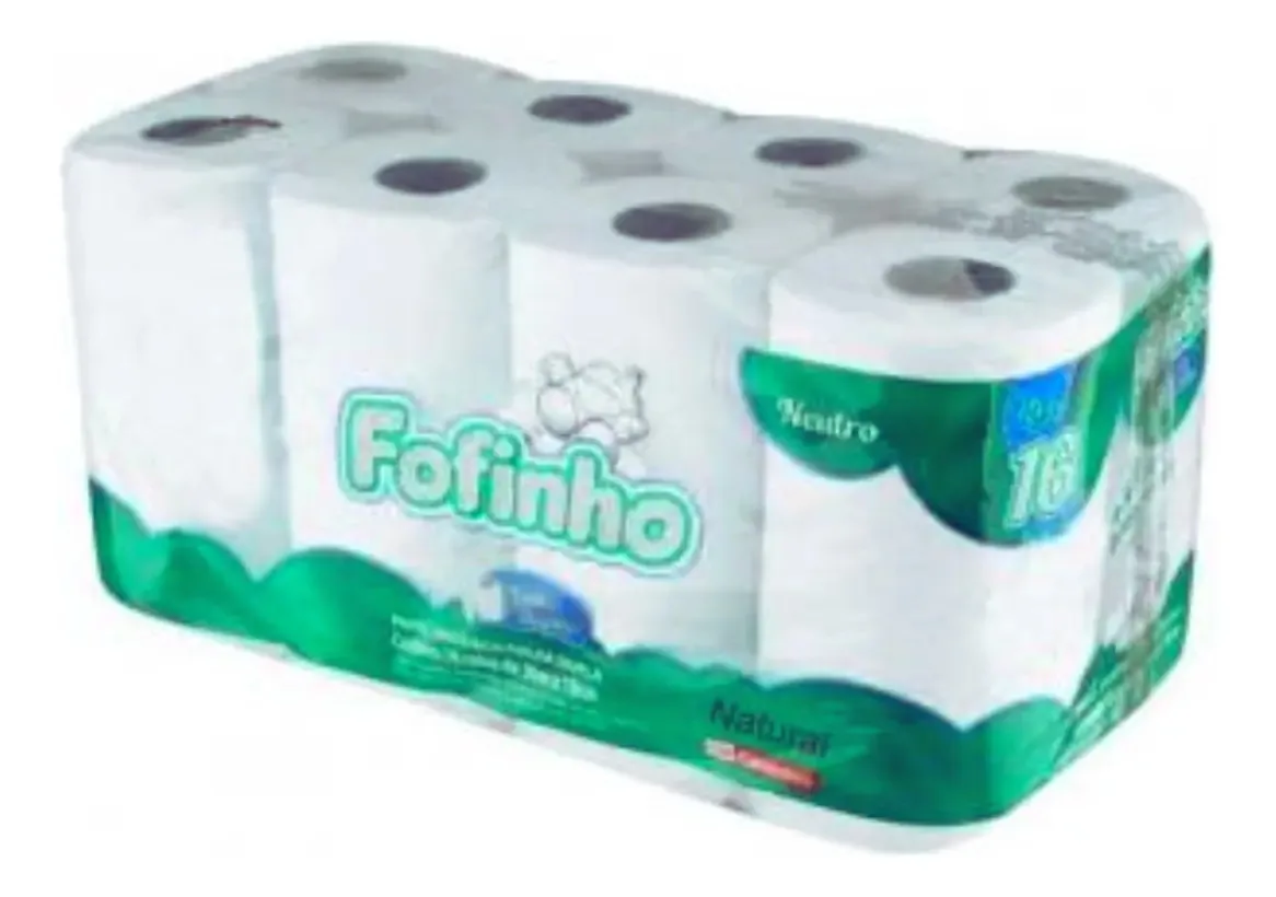 Papel Higienico Fofinho Neutro F Dupla C 16 30m