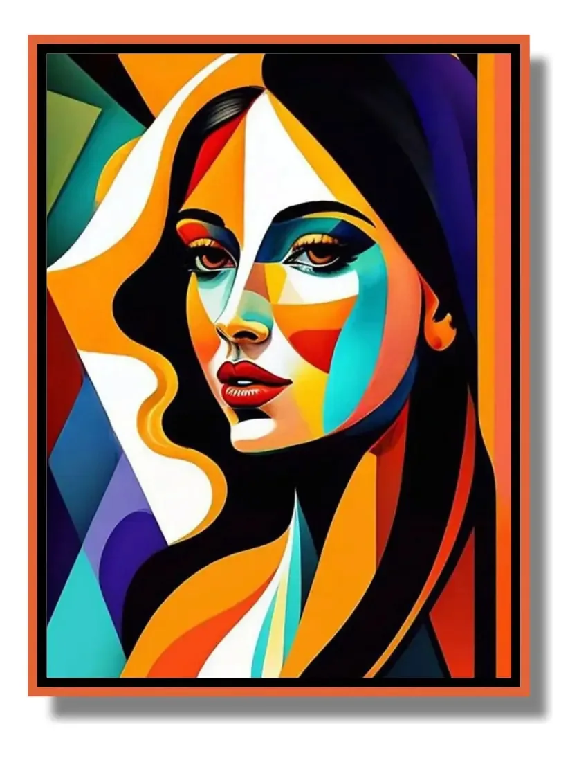 Pintura Com Diamantes/strass - Abstrata - 30x40cm