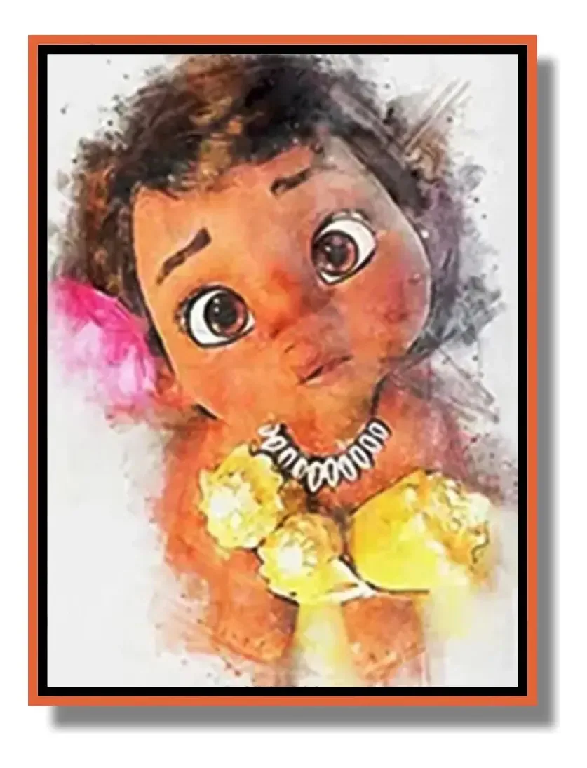Pintura Com Diamantes - Desenho Da Disney Infantil - 30x40cm
