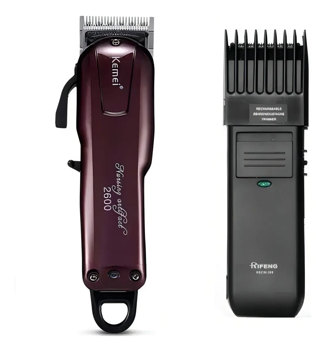 Combo Corte E Acabamento Kemei Km-2600 + Maquina Acabamento