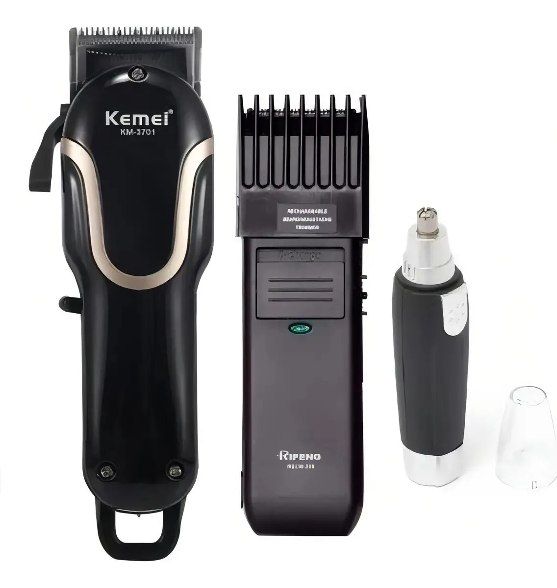 Combo Corte E Acabamento Kemei 3701 Maq Acabamento Aparador