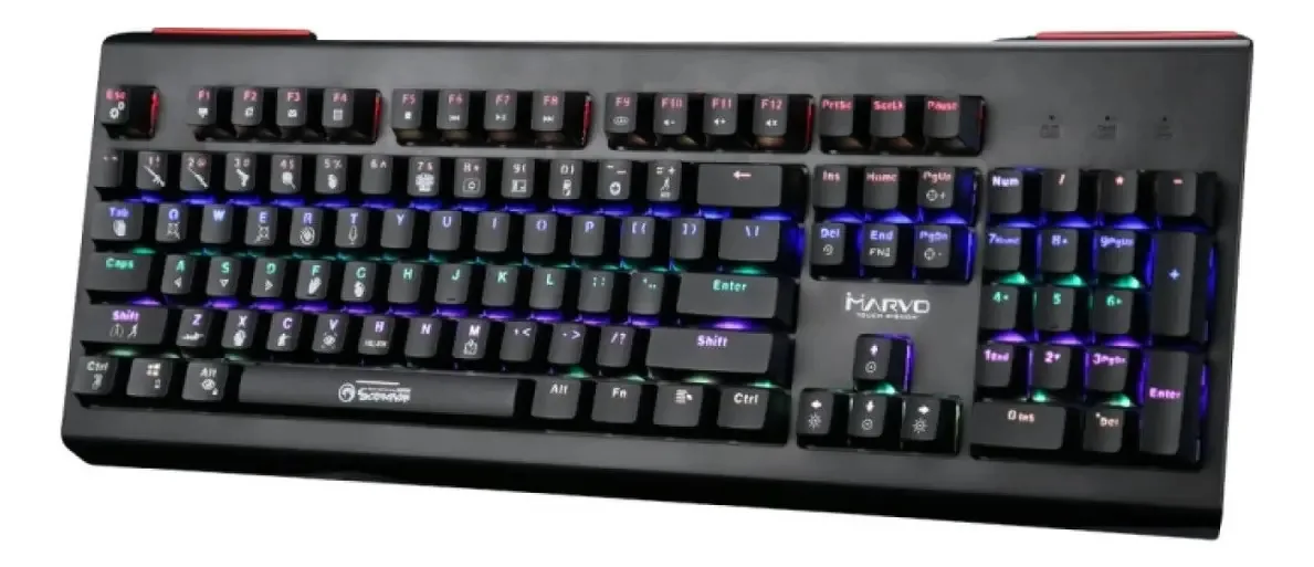 Teclado Mecânico Rgb Teclas Keycaps Pubg Switch Blue Cor De Teclado Preto Idioma Português Brasil