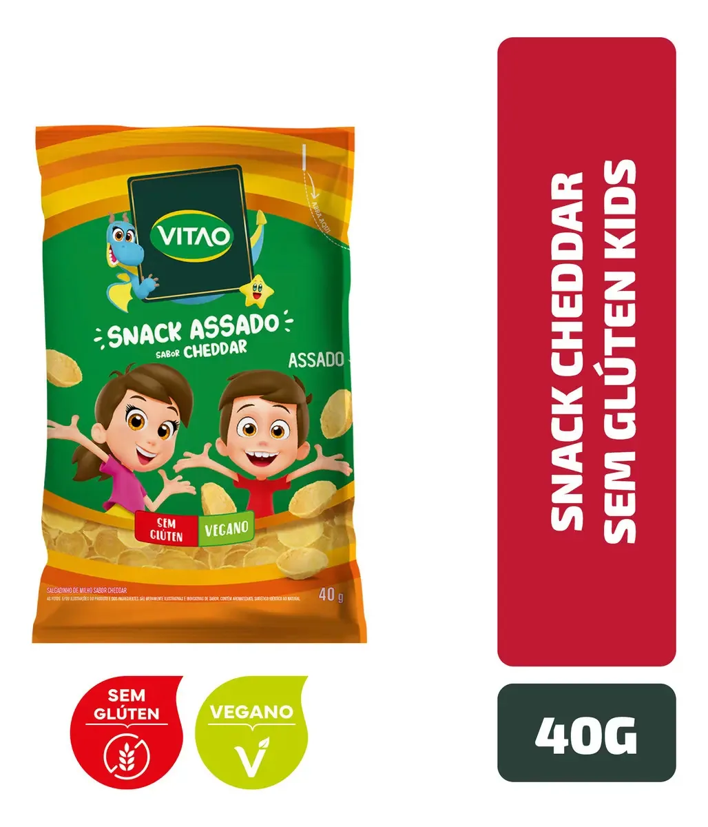 Snacks Integral Chedar Kids 40g Vitao