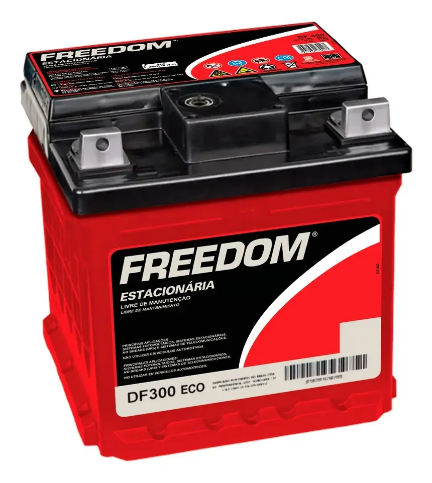 Bat Estacionaria Freedom Df300 30ah Painel Solar