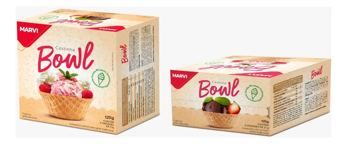 Casq Cestinha Bowl 300ml 120g C/5 Marvi