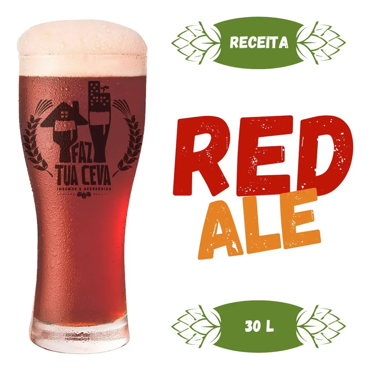 Kit De Insumos Receita Cerveja Artesanal Red Ale 30 Litros