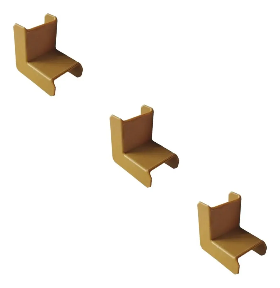 Kit 3 Cotovelos Internos Hidrolux Sistema X 20x10mm Cerejeira Plástico