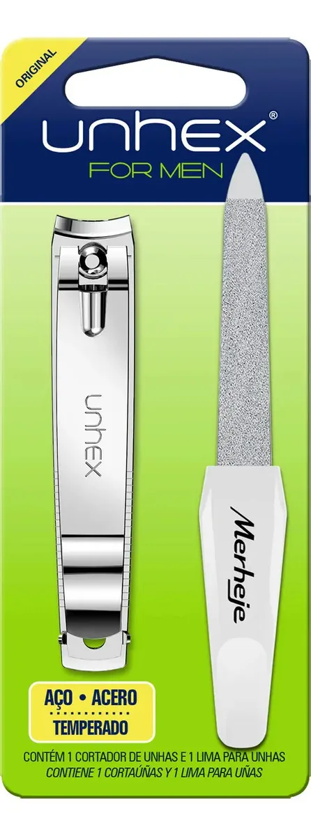 Cortador De Unha Safira Gra. E Lima P/ Unhas Unhex For Men Mareje 1un