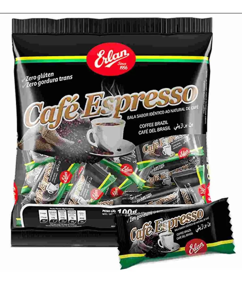 Bala Dura Cafe 400g 100x4g Erlan