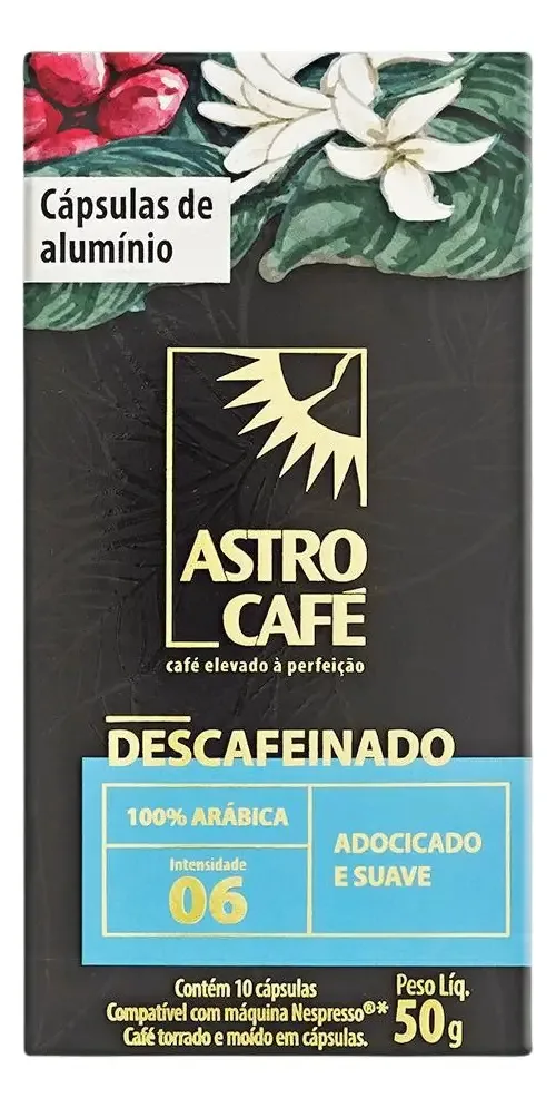 Kit Cápsulas Astro Café Descafeinado 100 Unidades