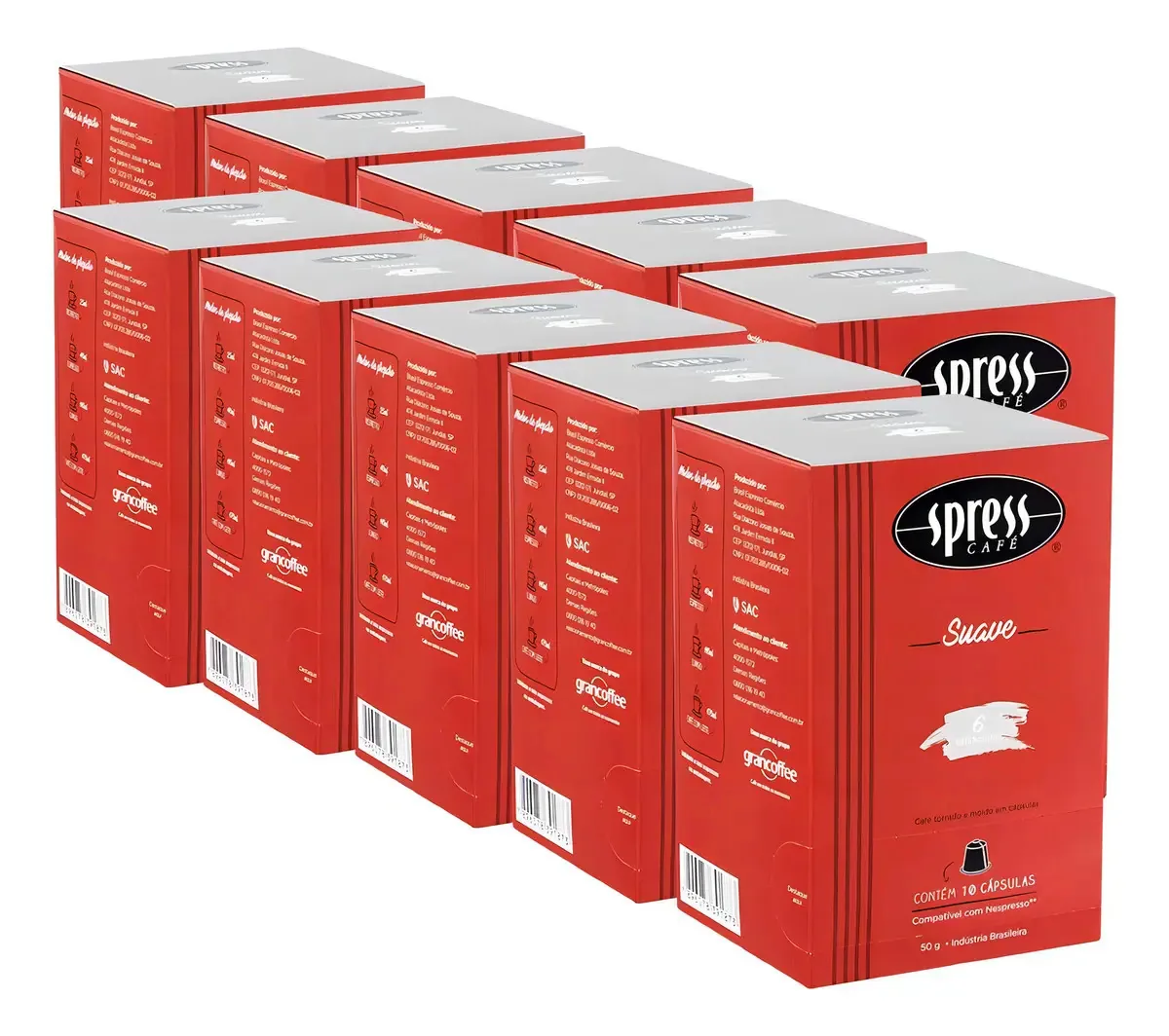 Kit Cápsulas Spress Café Suave 100 Unidades