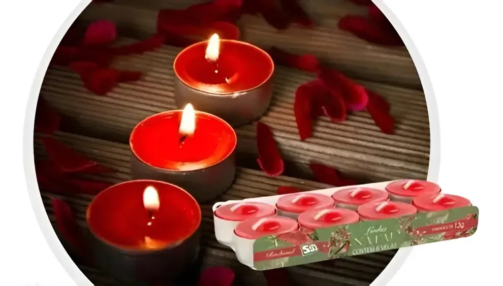 Velas De Natal Rechaud Cermelha