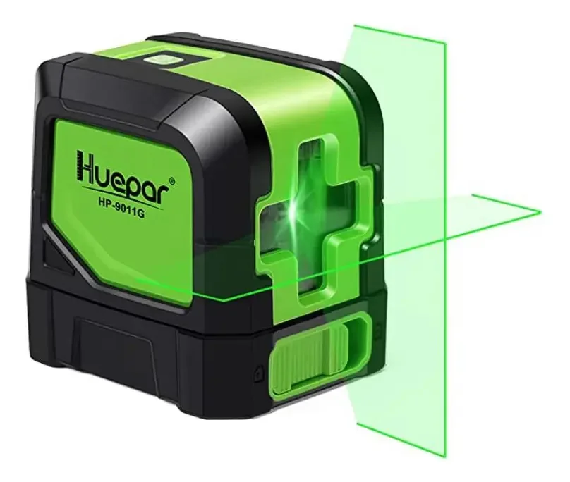Nível A Laser Auto Nivelante 2 Linhas Luz Verde Huepar