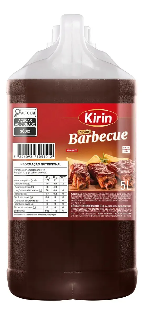 Molho Barbecue Kirin 5 Litros