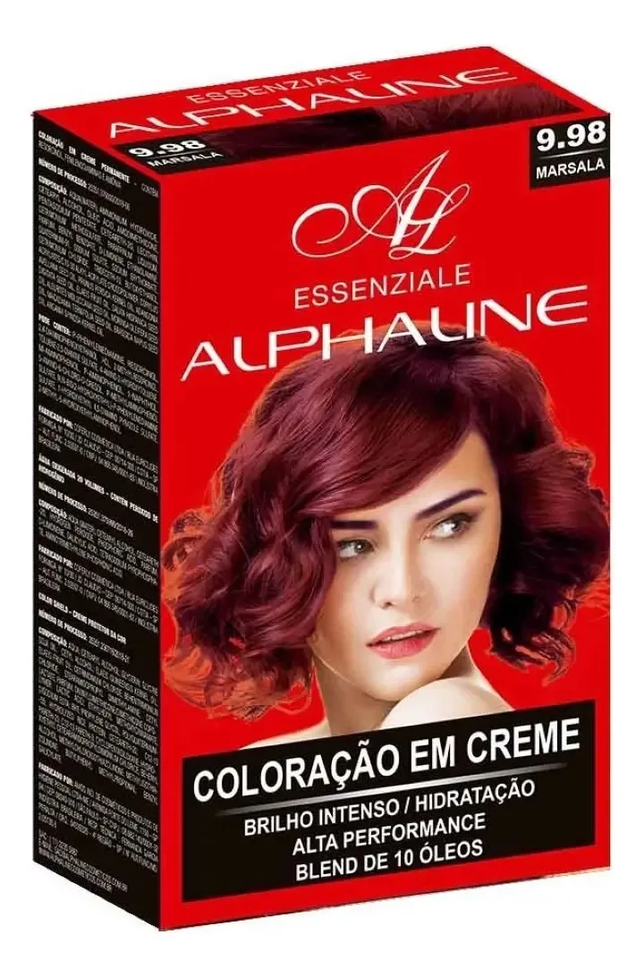 Coloracao Kit Permanente Alpha Line Essenziale 9.98 Marsala Kit