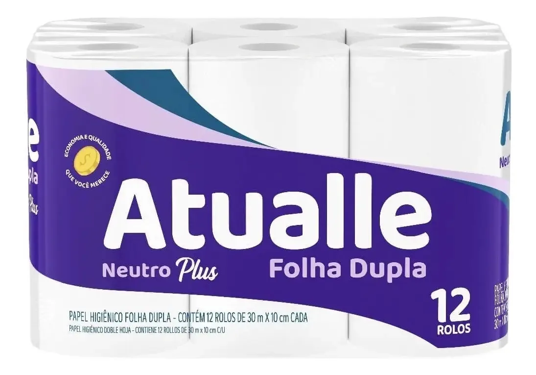 Papel Hig Atualle 30m C 12un