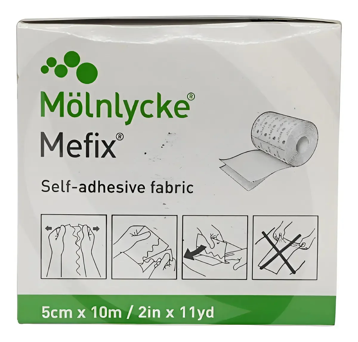 3x Mefix 5cmx10m Molnlycke - Fita Fixadora Para Curativos