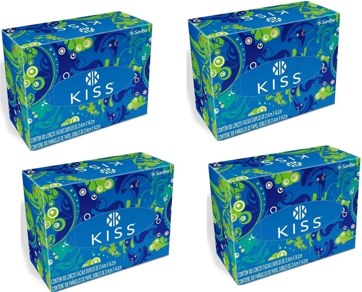 Lenco De Papel Kiss Mist C/100 1un