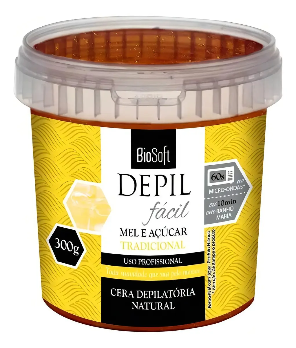 Cera Depilatória Depil Fácil Tradicional 300g Biosoft