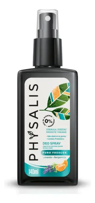 Desodorante Deo Lavanda E Bergamota Physalis 140ml Spray