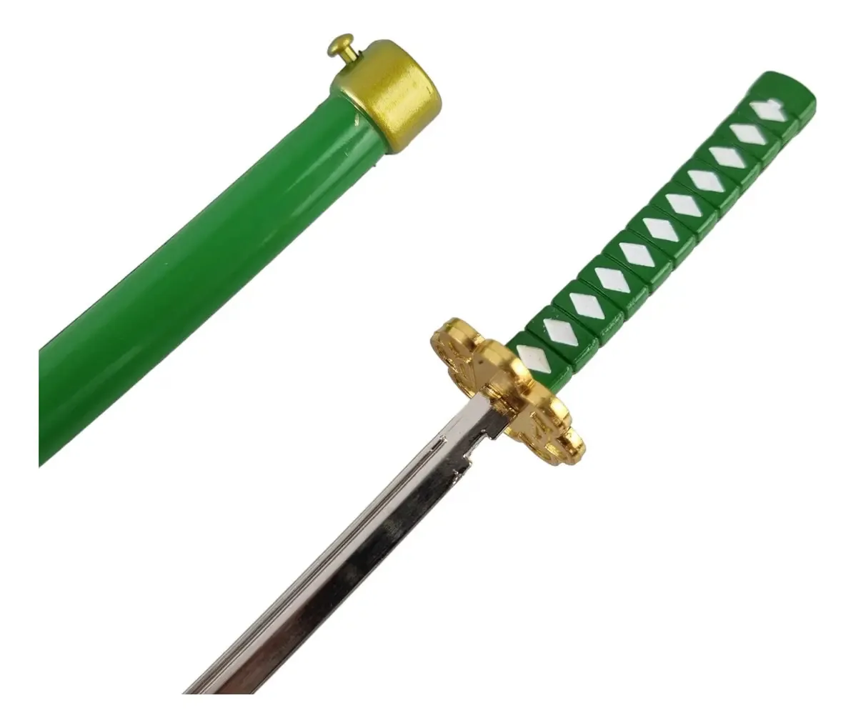 Mini Katana Verde One Piece Zoro Peça Coleção