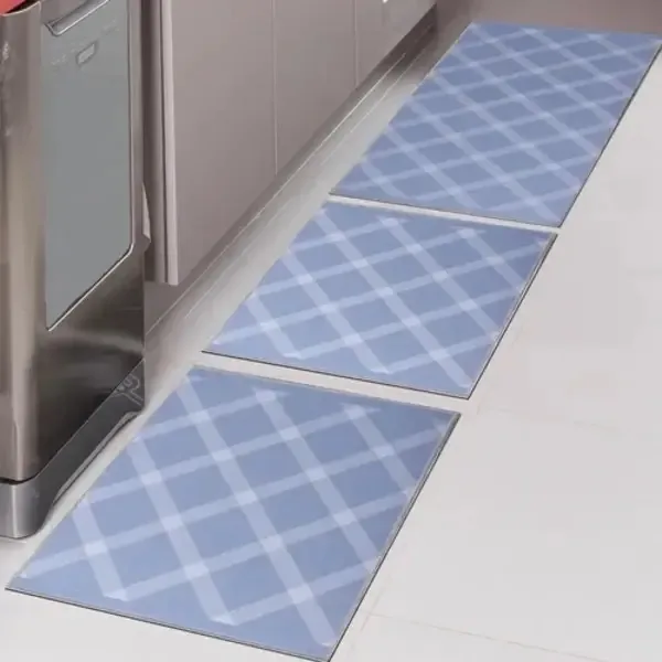 Jogo De Tapetes De Cozinha Allegra Jolitex Xadrez