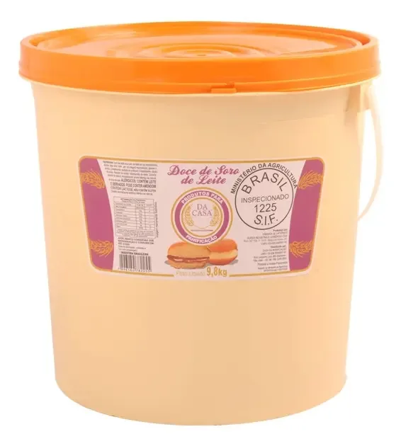 Doce De Leite Soro De Leite Da Casa Para Confeitaria 9,8 Kg
