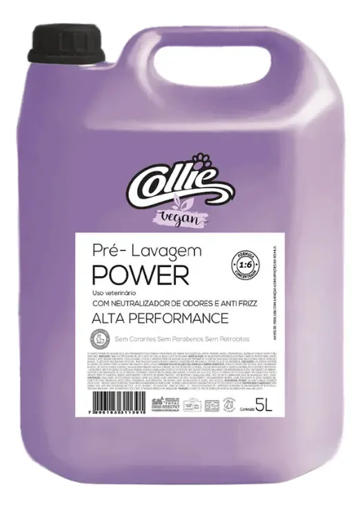Pré-lavagem Power Hidratação Pet Cães E Gatos Collie 5 L