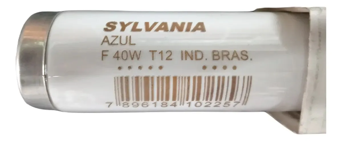 Tubos fluorescentes Sylvania 40w T12 cor azul (grosso)