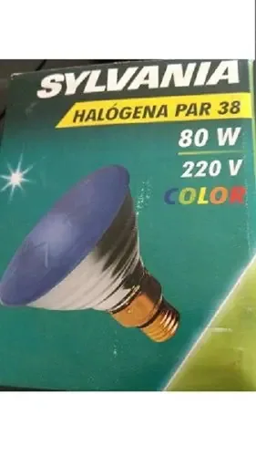Lâmpadas Halógena Par38 80w Azul Sylvania 2061