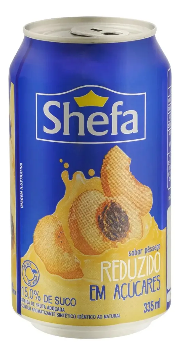 Bebida Adoçada Pêssego Shefa Lata 355ml