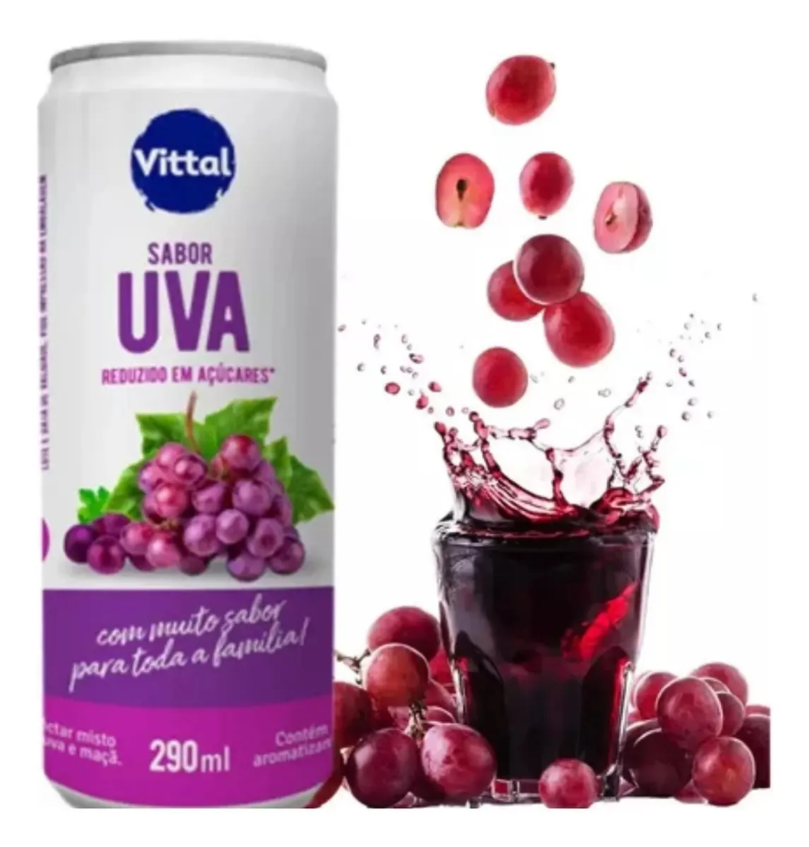 Nectar Vittal 290ml Uva Lata