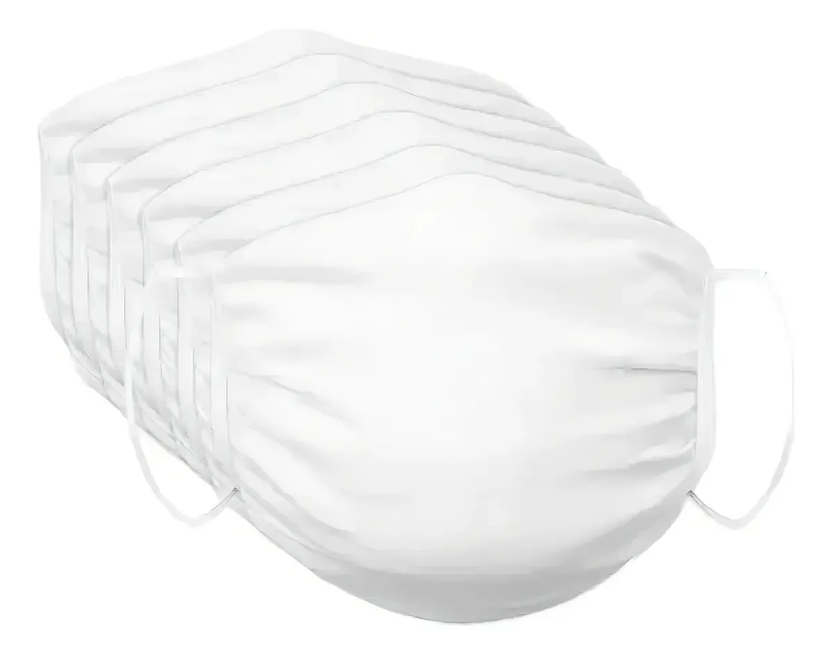 Kit de Máscaras Reutilizáveis Hanes de Algodão Dupla Camada – Pack com 6 Unidades