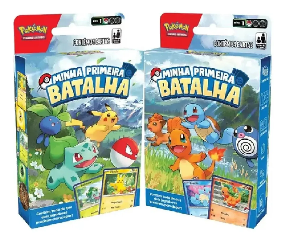 Jgs Brinq Carton Pokemon Deck Minha Primeira Batalha